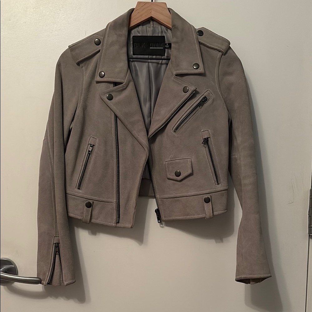 Women's Gray Biker Jacket